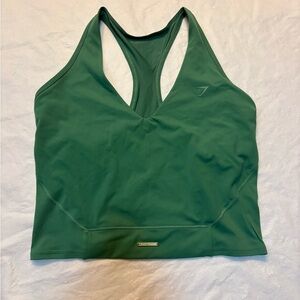 Gymshark Forest Green Racerback Sports Bra Tank